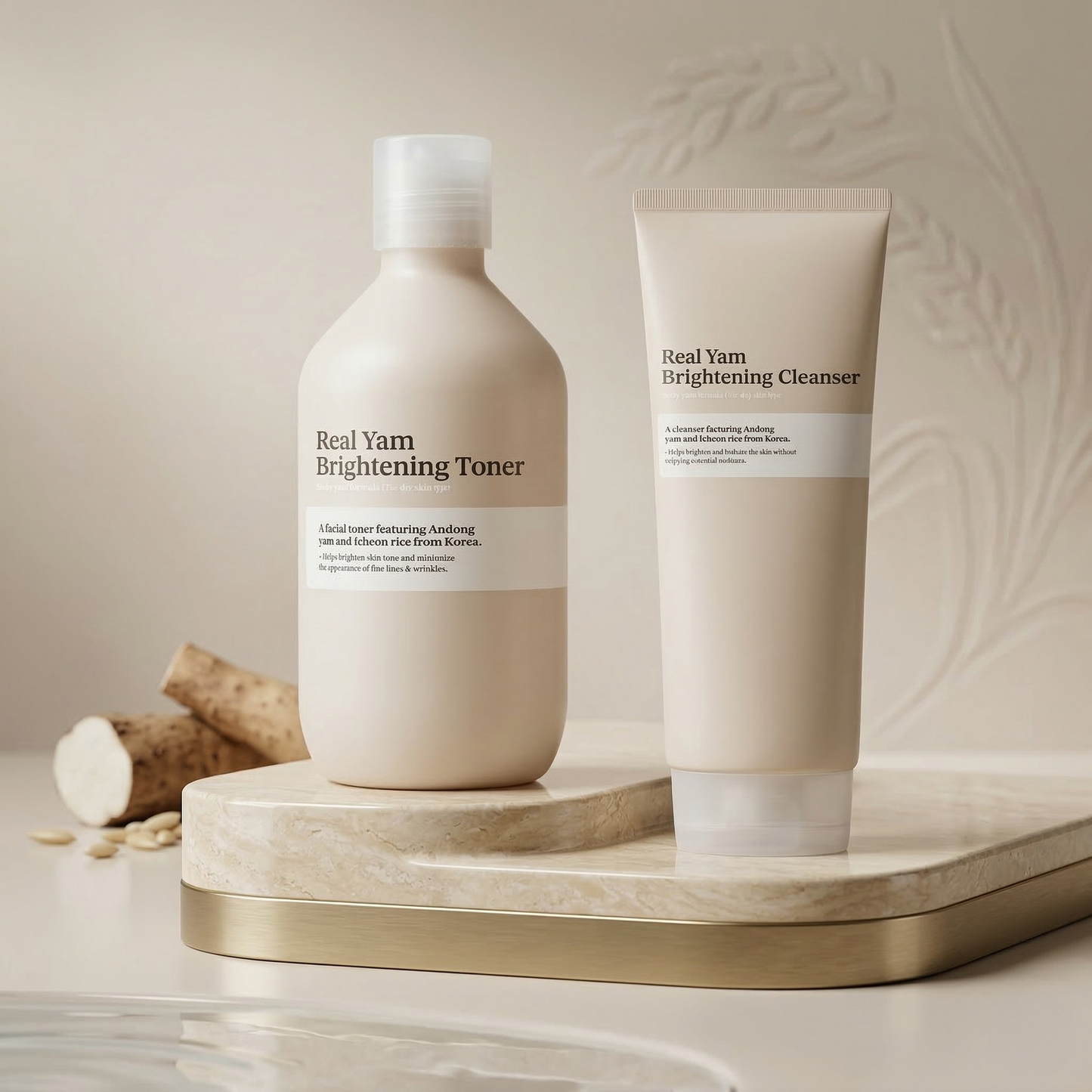 Real Yam Brightening Toner & Cleanser
