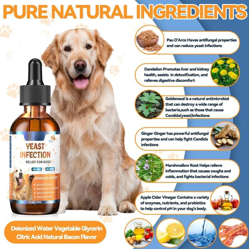 Diare Yeast Infection Drops - 60ml (Bacon Flavoured)