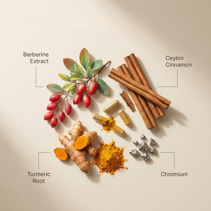 Berberine with Ceylon Cinnamon - 240 Vegeterian Capsules