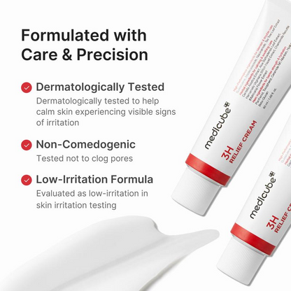 Soothe redness and hydrate deeply - 3H Relief Cream