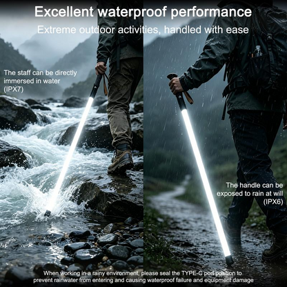 LED Walking/Trekking Pole for Tricky Terrain